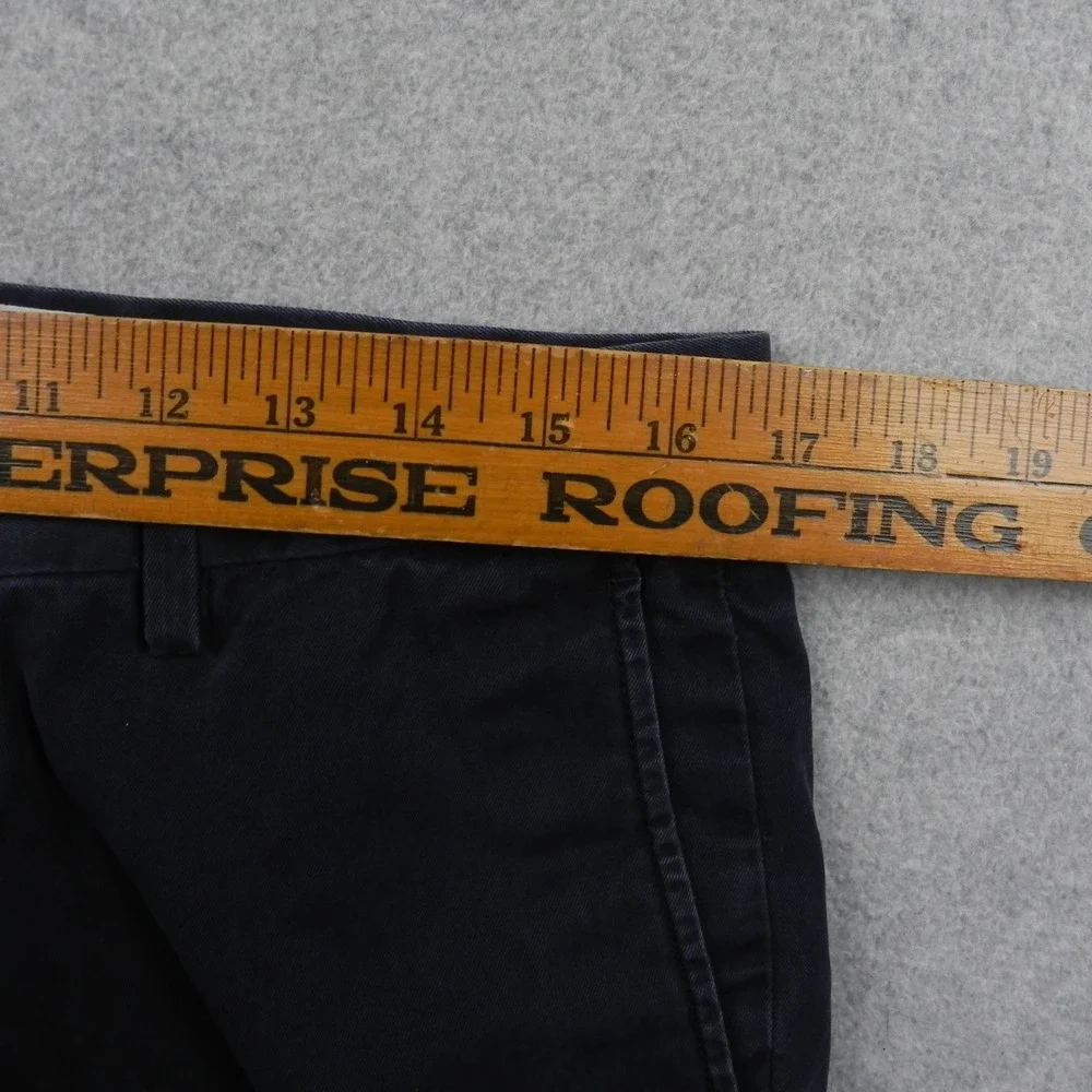Banana Republic Emerson Chino Mens 33x34 Navy Blue Cotton Straight Leg Pants